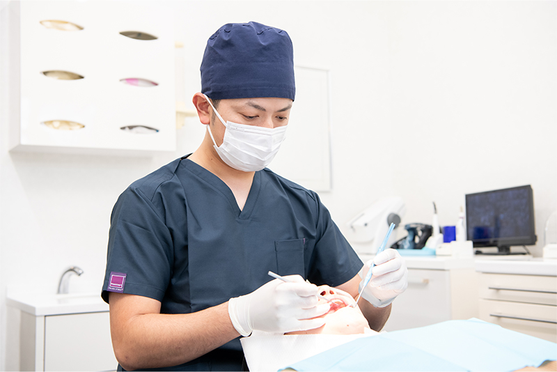 ホワイトニング前の処置